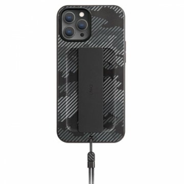 UNIQ etui Heldro iPhone 12 Pro Max 6,7" czarny moro|charcoal camo Antimicrobial