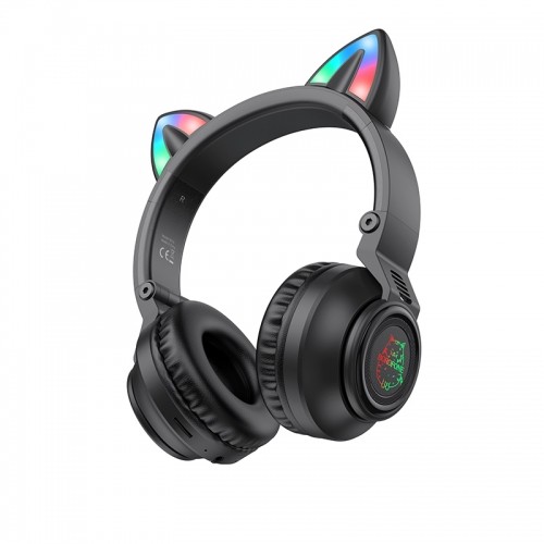 OEM Borofone Headphones BO18 Cat Ear bluetooth black image 1