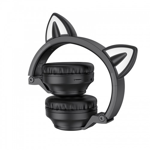 OEM Borofone Headphones BO18 Cat Ear bluetooth black image 2