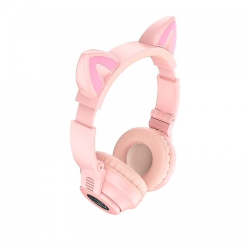 OEM Borofone Headphones BO18 Cat Ear bluetooth pink image 2
