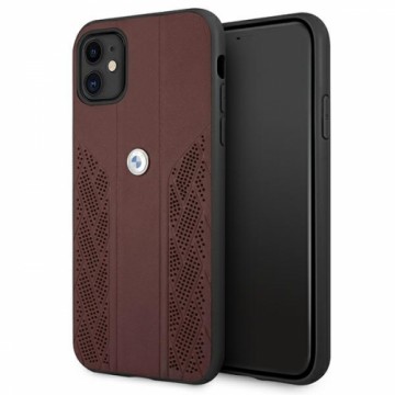 Original Case BMW Leather Curve Perforate Hardcase BMHCN61RSPPK for Iphone 11|Xr Red