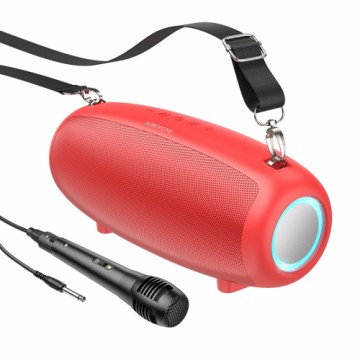 OEM Borofone Portable Bluetooth Speaker BP13 Dazzling with microphone red