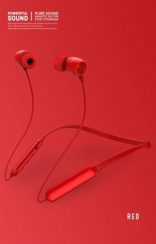 OEM REMAX Bluetooth Sport headphones - S17 Red image 2