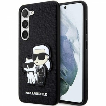 Karl Lagerfeld PU Saffiano Karl and Choupette NFT Case for Samsung Galaxy S23+ Black