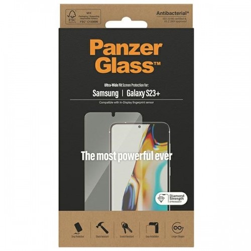 PanzerGlass Ultra-Wide fit tempered glass for Samsung Galaxy S23 Plus image 3