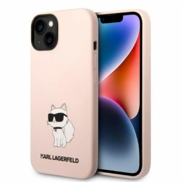 Karl Lagerfeld Liquid Silicone Choupette NFT Case for iPhone 14 Pink