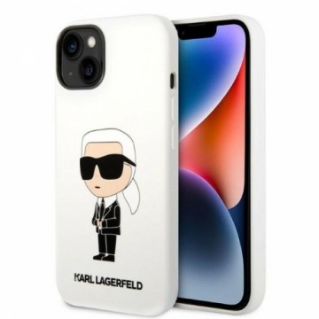 Karl Lagerfeld Liquid Silicone Ikonik NFT Case for iPhone 14 White
