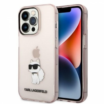 Karl Lagerfeld IML Choupette NFT Case for iPhone 14 Pro Max Pink