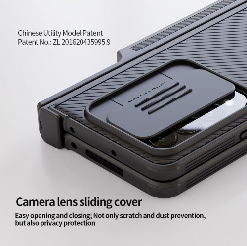 Nillkin CamShield PRO Slot+Stand Hard Case for Samsung Galaxy Z Fold 4 5G Blue image 3