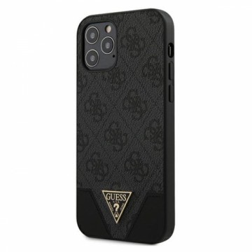 Guess 4G Triangle Case for iPhone 12|12 Pro 6.1 Grey
