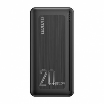 Dudao power bank 20000 mAh Power Delivery 20 W Quick Charge 3.0 2x USB | USB Type C black (K12PQ + black)