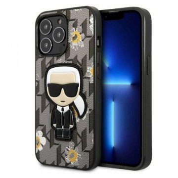 Karl Lagerfeld Ikonik Flower Case for iPhone 13 Pro Grey