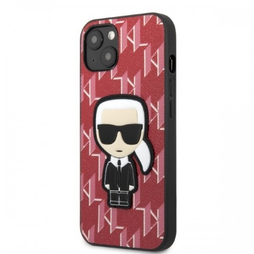Karl Lagerfeld Monogram Ikonik Case for iPhone 13 Red image 2