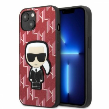 Karl Lagerfeld Monogram Ikonik Case for iPhone 13 Red
