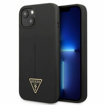 Guess Silicone Line Triangle Case for iPhone 13 mini Black