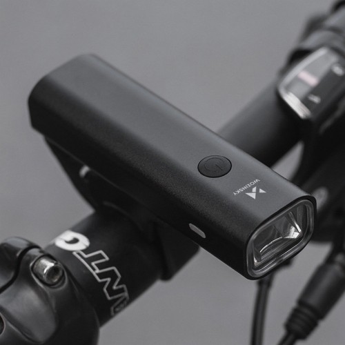 Wozinsky front bicycle lamp USB (up to 200lm) white light 4 operating modes black (WFBLB2) image 1