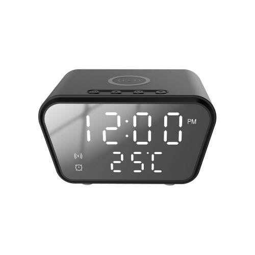 Rebeltec QI 10W W500 wireless charger with alarm clock image 2