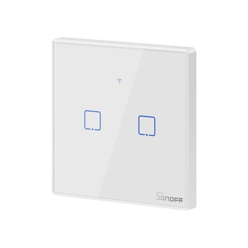 Smart Switch WiFi + RF 433 Sonoff T2 EU TX (2-channel) image 1