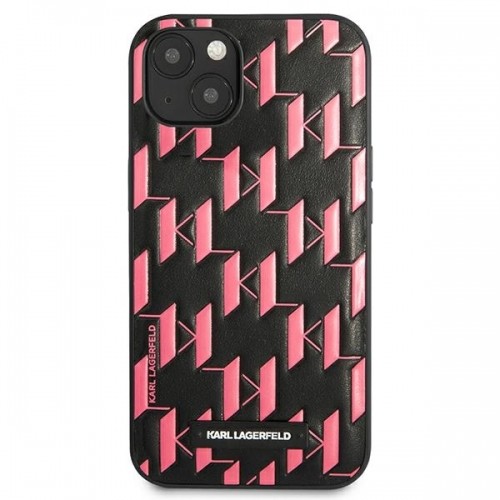 Karl Lagerfeld Monogram Plaque Case for iPhone 13 mini Pink image 3
