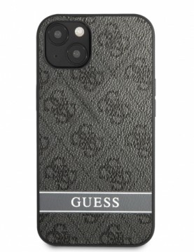 Guess PU 4G Stripe Case for iPhone 13 Grey