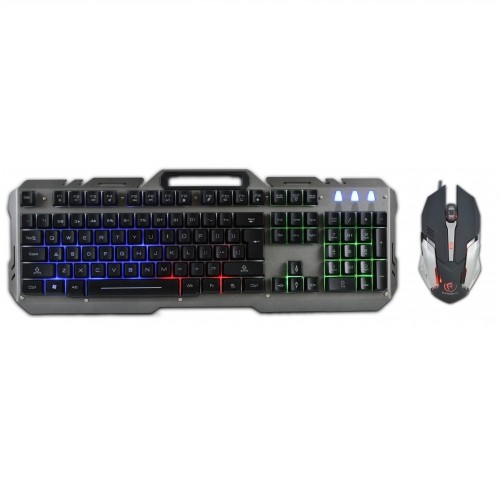 Rebeltec wired set: LED keyboard + mouse for INTERCEPTOR players image 1