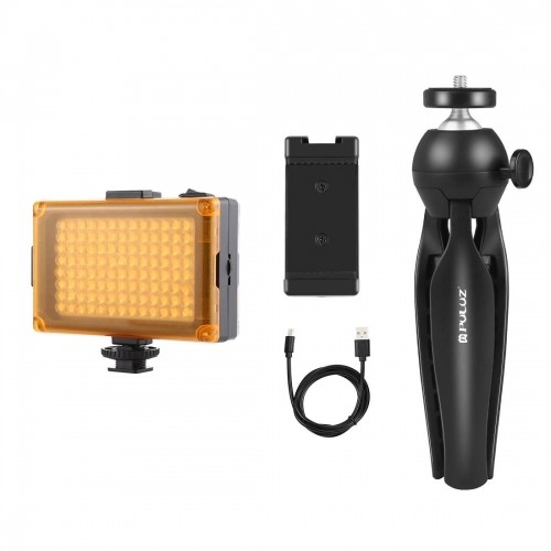 Puluz Live broadcast kit tripod mount + LED lamp + phone clamp image 2