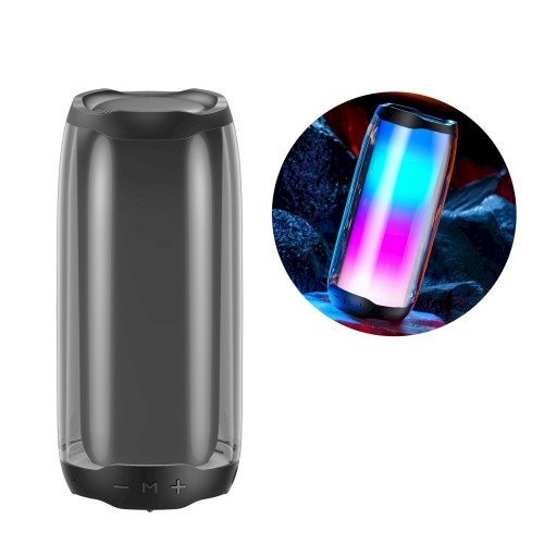 WK Design portable wireless Bluetooth 5.0 speaker RGB 2000mAh black (D31 black) image 1
