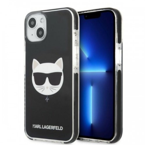 Karl Lagerfeld TPE Choupette Head Case for iPhone 13 Black image 1