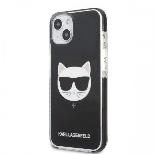 Karl Lagerfeld TPE Choupette Head Case for iPhone 13 Black image 2