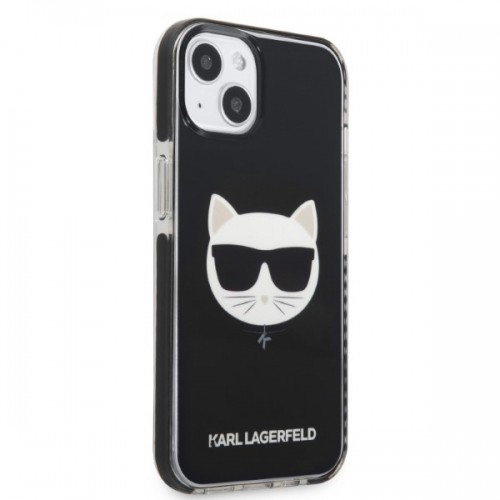 Karl Lagerfeld TPE Choupette Head Case for iPhone 13 Black image 4