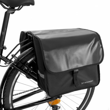 Wozinsky bicycle bag pannier rack 28l black (WBB34BK)