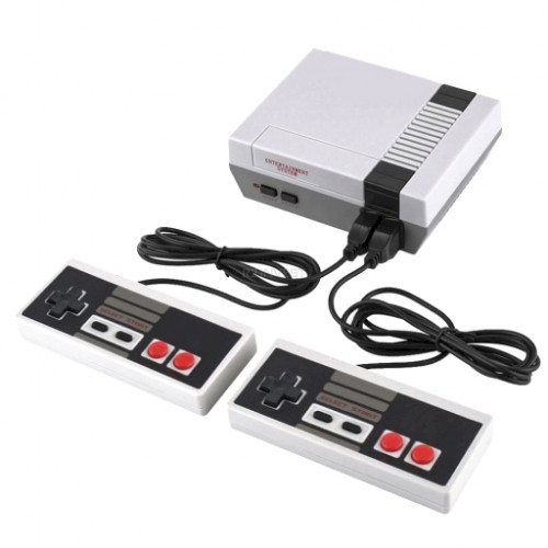 Игровая консоль Goodbuy с 2 джойстиками и 256 8-битными играми серого цвета image 1