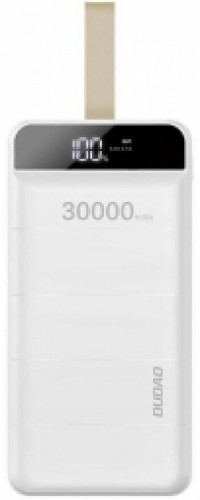 Dudao power bank | barošanas bloks 30000 mAh 3x USB ar LED gaismu balts (K8s+) image 1