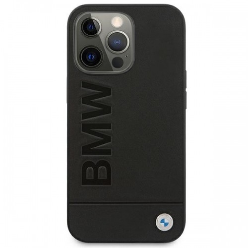 BMHCP13XSLLBK BMW Leather Hot Stamp Case for iPhone 13 Pro Max Black image 3