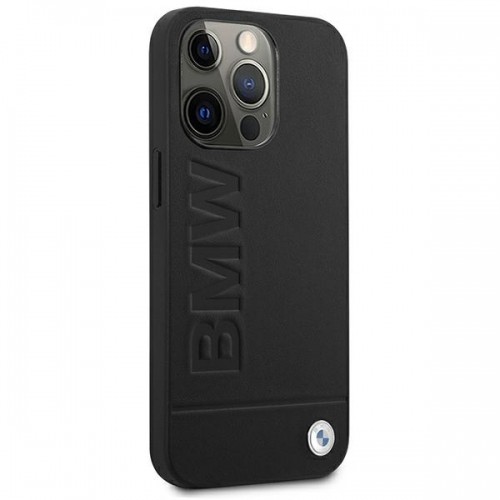 BMHCP13XSLLBK BMW Leather Hot Stamp Case for iPhone 13 Pro Max Black image 4