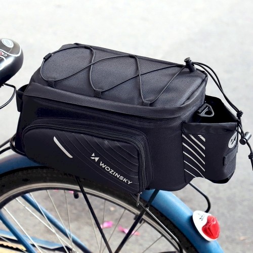 Wozinsky Bicycle Bike Pannier Bag Rear Trunk Bag with Shoulder Strap 9L black (WBB22BK) image 5