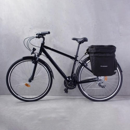 Wozinsky Bicycle Bike Pannier Bag Rear Trunk Bag with Shoulder Strap and Bottle Case 60L black (WBB13BK) image 4