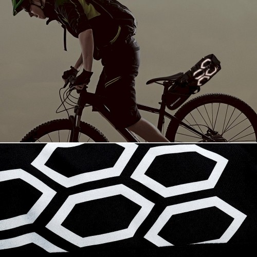 Wozinsky large roomy bicycle bag under the saddle 12 L black (WBB9BK) image 2