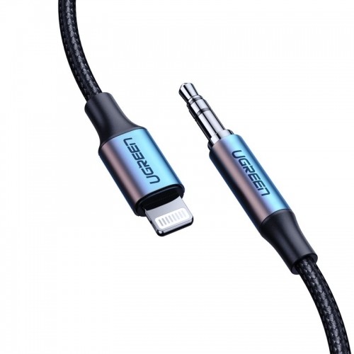 Ugreen MFI Lightning - 3,5 mm mini jack audio kabelis AUX austiņu adapteris pelēks (70509) image 2