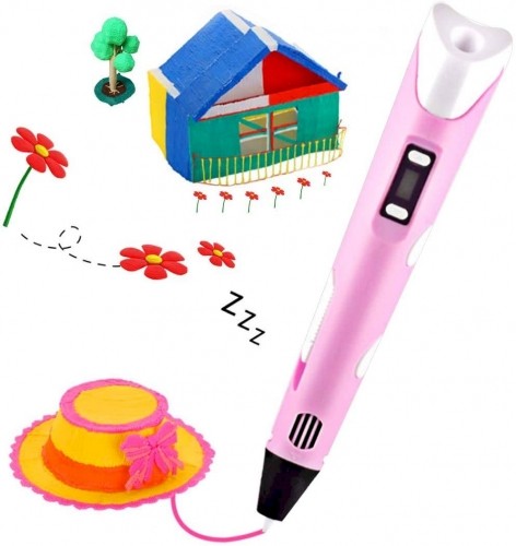 Fusion Accessories Fusion 3D printēšanas pildspalva dažādu figūru izgatavošanai no PLA | ABS materiāliem (Ø 1.75mm) rozā image 3