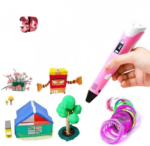 Fusion Accessories Fusion 3D printēšanas pildspalva dažādu figūru izgatavošanai no PLA | ABS materiāliem (Ø 1.75mm) rozā image 5