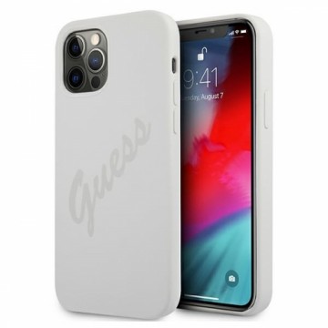 GUHCP12LLSVSCR Guess Silicone Vintage Cover for iPhone 12 Pro Max 6.7 Cream