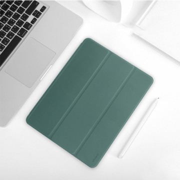USAMS US-BH589 Leather Protective Cover for Apple iPad Pro 2020 12,9 Dark green