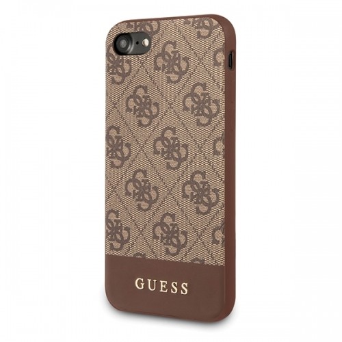 GUHCI8G4GLBR Guess 4G Stripe Cover for iPhone 7|8|SE2020 Brown image 2
