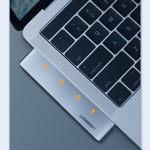 6-in-2 Adapter UGREEN CM251 USB-C Hub for MacBook Air | Pro (gray) image 3
