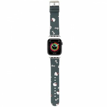 Hello Kitty Pasek HKAWMPSAPSK Apple Watch 38|40|41mm czarny|black strap Heads & Bows Pattern