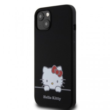 Hello Kitty Liquid Silicone Daydreaming Logo Case for iPhone 13 Black