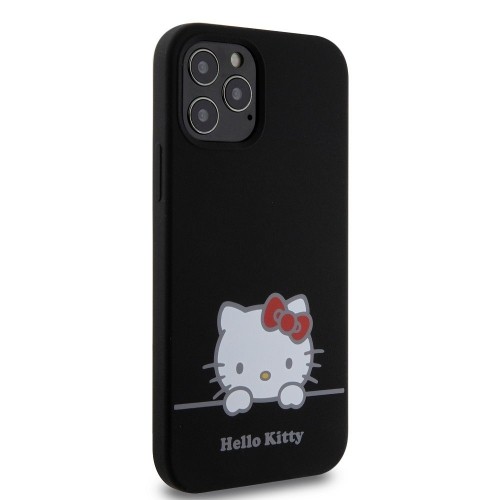 Hello Kitty Liquid Silicone Daydreaming Logo Case for iPhone 12|12 Pro Black image 3