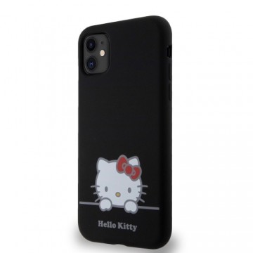 Hello Kitty Liquid Silicone Daydreaming Logo Case for iPhone 11 Black