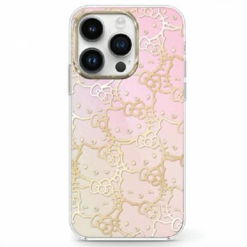 Hello Kitty HKHCP15SHCHPEP iPhone 15 6.1" różowy|pink hardcase IML Gradient Electrop Crowded Kitty Head